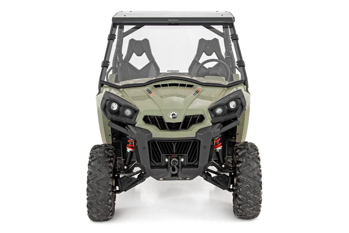 Can-Am Commander 1000 XT-P Full Windshield - Rough Country - Scratch Resistant - '14-'20